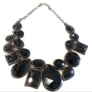 Statement Bib Necklace - Black